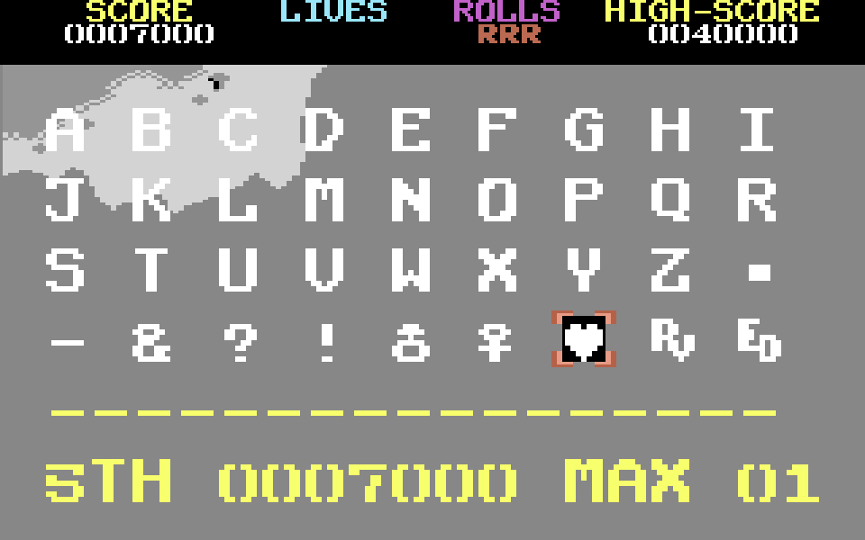 Screen of saving the result